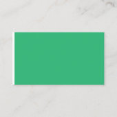 grüner Hintergrund mit weißem Rand Telefonnummerkarte (Vorderseite)