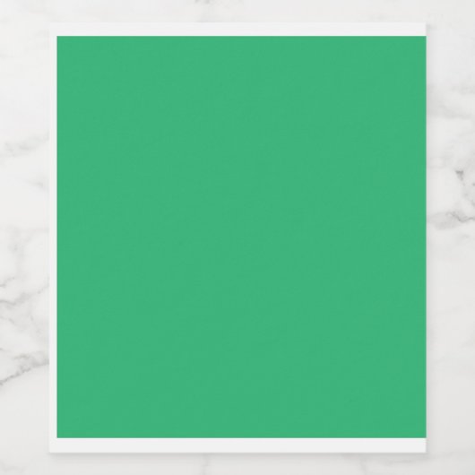 grüner Hintergrund mit weißem Rand Weinetikett (Einzelnes Label)