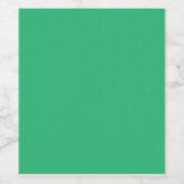 grüner Hintergrund mit weißem Rand Weinetikett (Einzelnes Label)