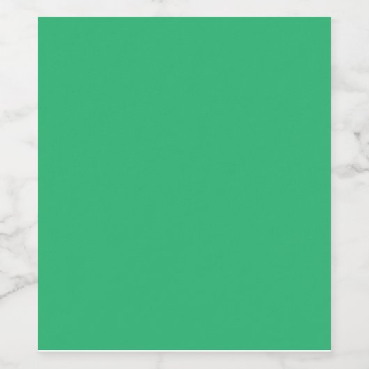 grüner Hintergrund mit weißem Rand Weinetikett (Einzelnes Label)