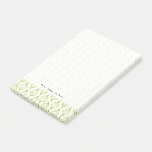 Grüner Hintergrund Post-it Klebezettel (angewinkelt)