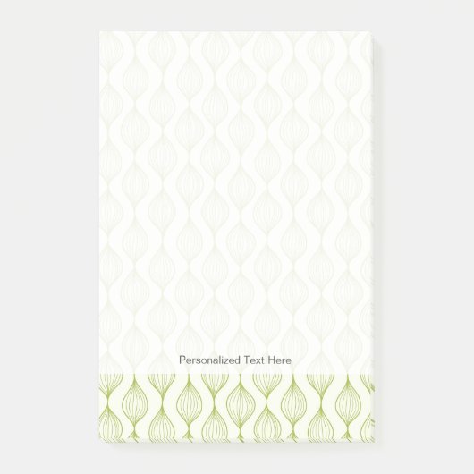 Grüner Hintergrund Post-it Klebezettel (Vorderseite)