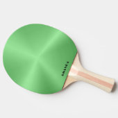 Grüner Hintergrund Tischtennis Schläger (Seitenansicht)