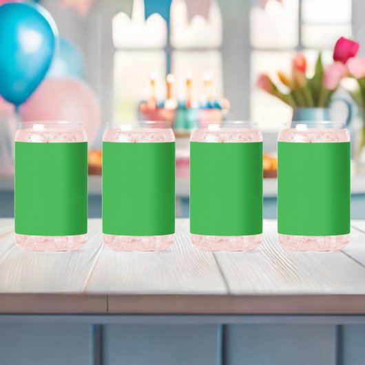 Grüner Hintergrund und weiße Grenze für ein modern Dosenglas (Insitu (Baby Party))