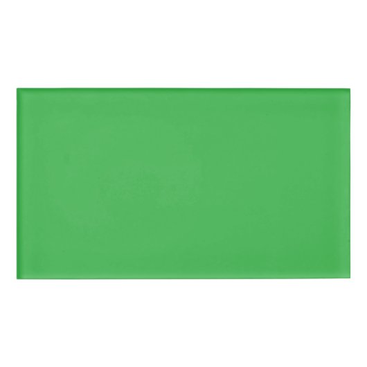 Grüner Hintergrund und weiße Grenze für ein modern Namenschild (Vorderseite)