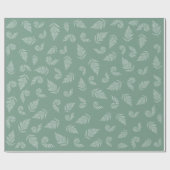 Grüner Hintergrund von Forest Fern Geschenkpapier (Flach)
