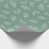 Grüner Hintergrund von Forest Fern Geschenkpapier (Ecke)