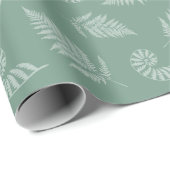 Grüner Hintergrund von Forest Fern Geschenkpapier (Rolleneckpunkt)