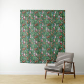 Grüner Hintergrund Weihnachtsdekorationsmuster Wandteppich (Beispiel)