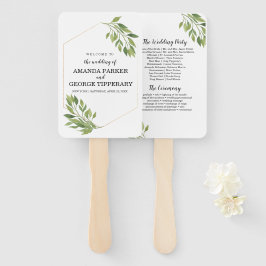 Grüner Hochzeitsfan Fächer