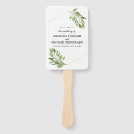 Grüner Hochzeitsfan Fächer