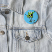 Grüner Hockey-Monster Button (Beispiel)