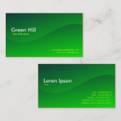 Grüner Hügel Visitenkarte (Vorne/Hinten)