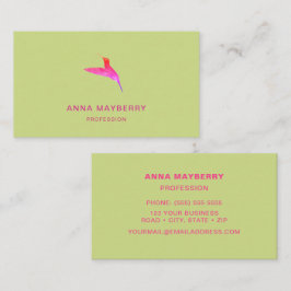 Grüner Hummingvogel Visitenkarte