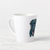 Grüner Hund mit Brille Milchtasse (Linke Ecke)