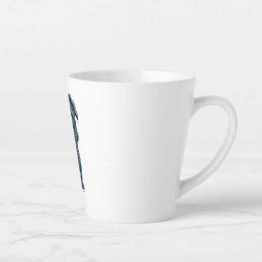 Grüner Hund mit Brille Milchtasse (Rechts)