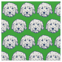 Grüner Hund Stoff