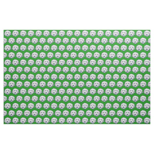 Grüner Hund Stoff (Fat Quarter (45,7 x 55,9 cm))