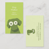 Grüner Hund Visitenkarte (Vorne/Hinten)
