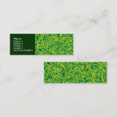 Grüner Impressionismus Mini Visitenkarte (Vorne/Hinten)