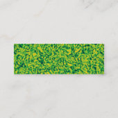 Grüner Impressionismus Mini Visitenkarte (Rückseite)