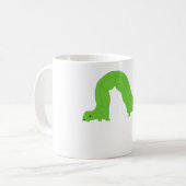 Grüner Inchworm Kaffeetasse (Vorderseite Links)