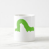 Grüner Inchworm Kaffeetasse (Mittel)