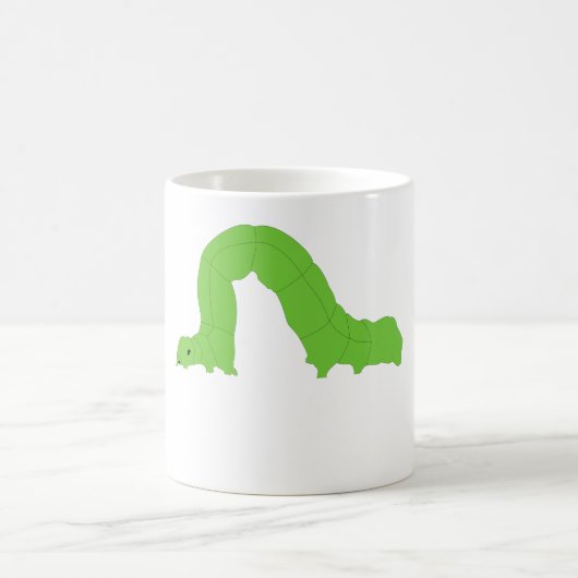 Grüner Inchworm Kaffeetasse (Mittel)