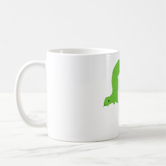 Grüner Inchworm Kaffeetasse (Links)