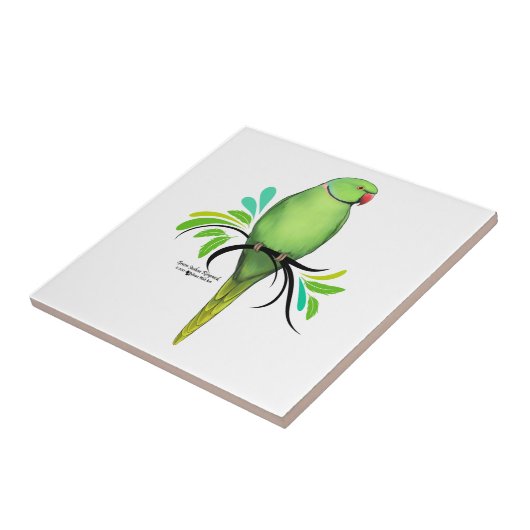 Grüner Indianerapfel Fliese (Seite)