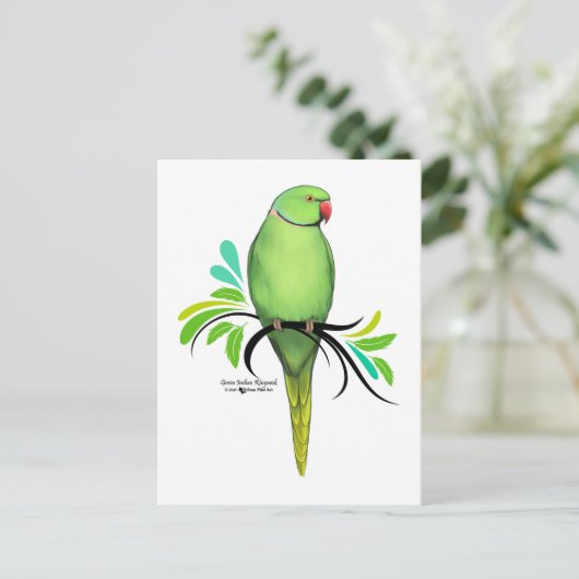 Grüner Indianerapfel Postkarte (Stehend Vorderseite)