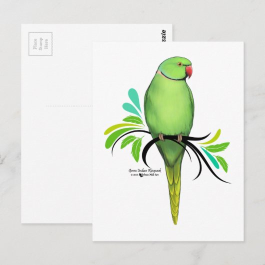 Grüner Indianerapfel Postkarte (Vorne/Hinten)