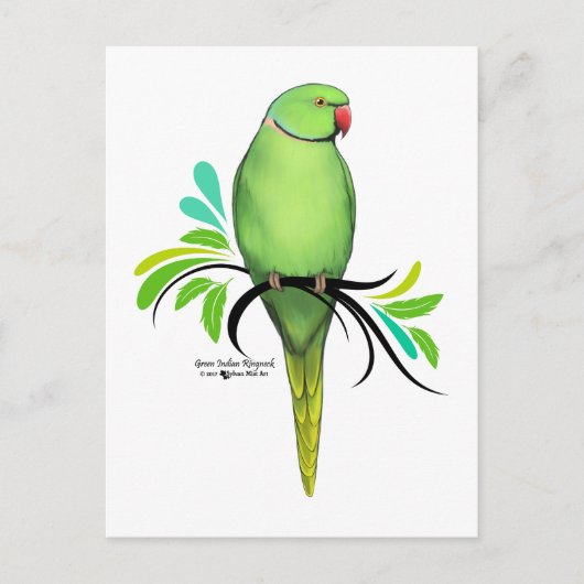 Grüner Indianerapfel Postkarte (Vorderseite)