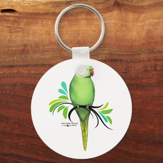 Grüner Indianerapfel Schlüsselanhänger (Vorderseite)