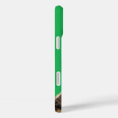 Grüner iPhone-Hülle mit lustigem Strauß - Lächeln Case-Mate iPhone Hülle (Rückseite / Rechts)
