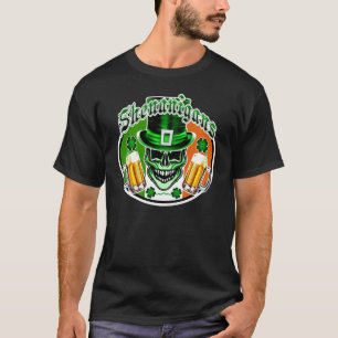 Grüner irischer Kobold-Schädel: Shenanigans 1 T-Shirt