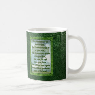 Grüner irischer Segen Kaffeetasse