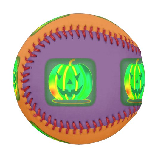 Grüner Jack o'lantern Halloween Thunder_Cove Baseball (Vorderseite Links)