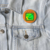 Grüner Jack o'lantern Halloween Thunder_Cove Button (Beispiel)