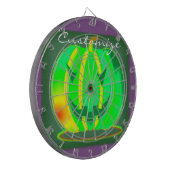 Grüner Jack o'lantern Halloween Thunder_Cove Dartscheibe (Vorderseite Links)