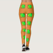 Grüner Jack o'lantern Halloween Thunder_Cove Leggings (Rückseite)