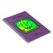 Grüner Jack o'lantern Halloween Thunder_Cove Notizblock (Rechte Seite)