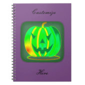 Grüner Jack o'lantern Halloween Thunder_Cove Notizblock (Vorderseite)