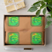 Grüner Jack o'lantern Halloween Thunder_Cove Seidenpapier (Geschenk)