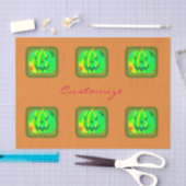 Grüner Jack o'lantern Halloween Thunder_Cove Seidenpapier (Handwerk)