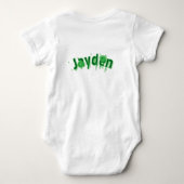 Grüner Jayden-Name, Baby Strampler (Rückseite)