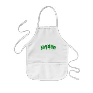Grüner Jayden-Name, Kinderschürze
