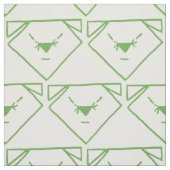 Grüner Jeansanime-Hundegemustertes Gewebe Stoff (Muster)