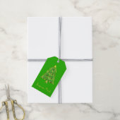Grüner Joyoux Noel Weihnachtsbaum Geschenkanhänger (Mit Garn)