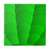 Grüner Jugendstil-Design Fliese (Vorderseite)